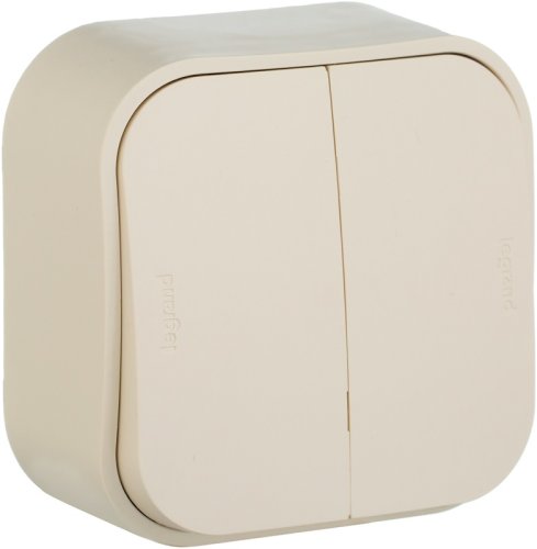 Выключатель накладной Legrand Quteo 2-кл. слоновая кость фото Выключатель накладной Legrand Quteo 2-кл. слоновая кость картинка